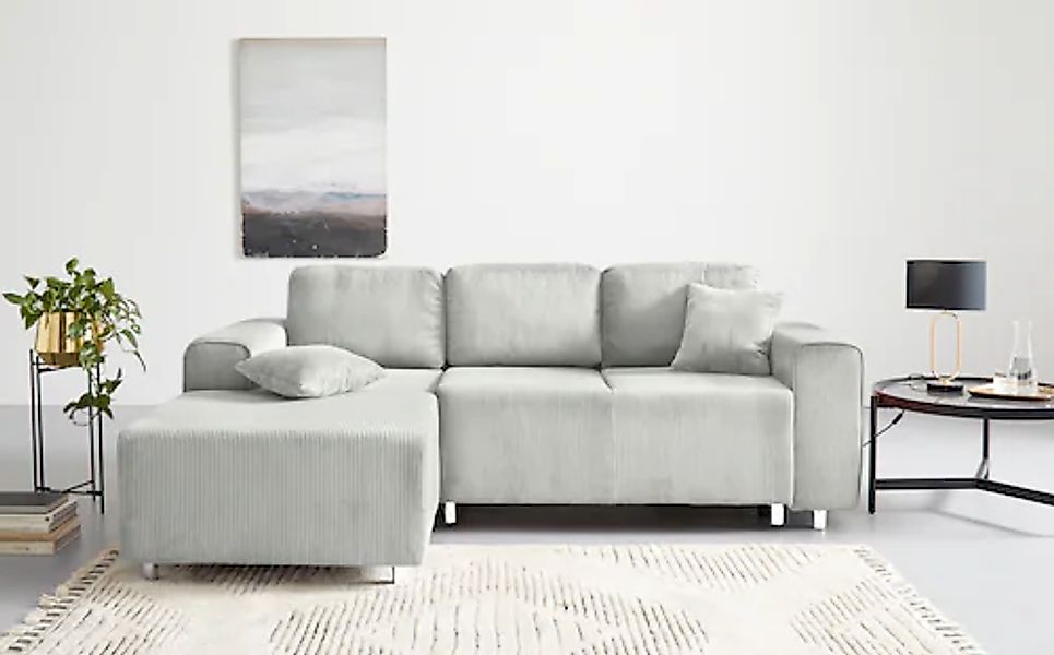 Home affaire Ecksofa »Györ«, L-Form, wahlweise mit Bettfunktion und Bettkas günstig online kaufen