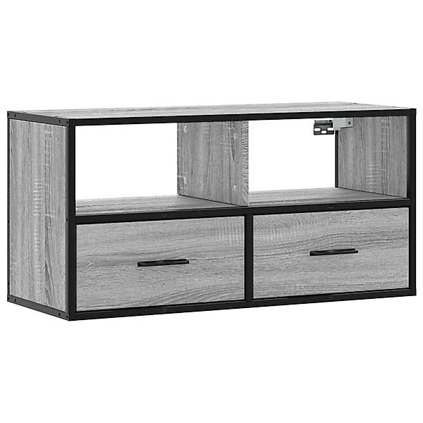 vidaXL TV-Schrank Grau Sonoma 80x31x39,5 cm Holzwerkstoff und Metall 848922 günstig online kaufen