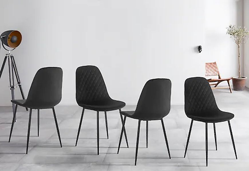 HELA Esszimmerstuhl »Sabrina«, (Set), 4 St., Samtvelours, 2 und 4 Stück, Kü günstig online kaufen