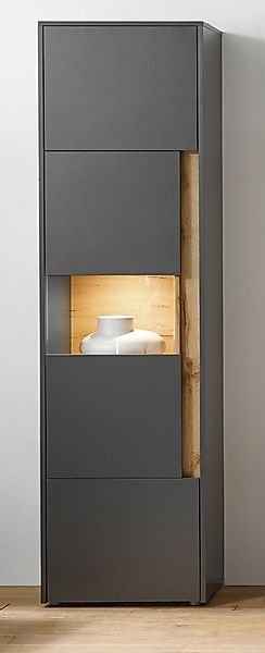 Furn.Design Aktenschrank Center (Hochschrank in grau günstig online kaufen