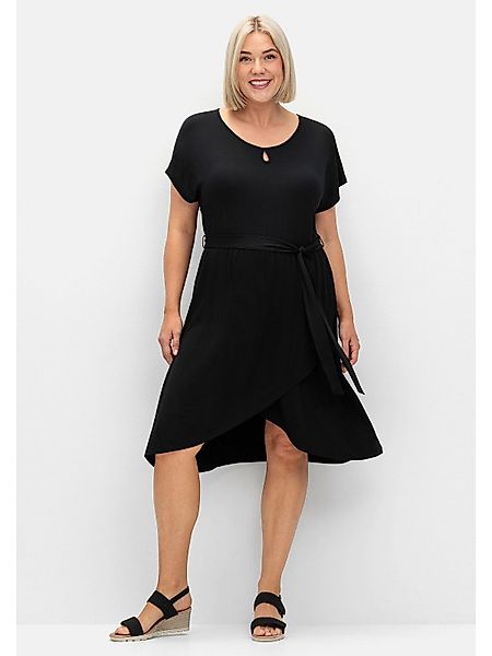 Sheego Jerseykleid Große Größen in Wickeloptik, günstig online kaufen