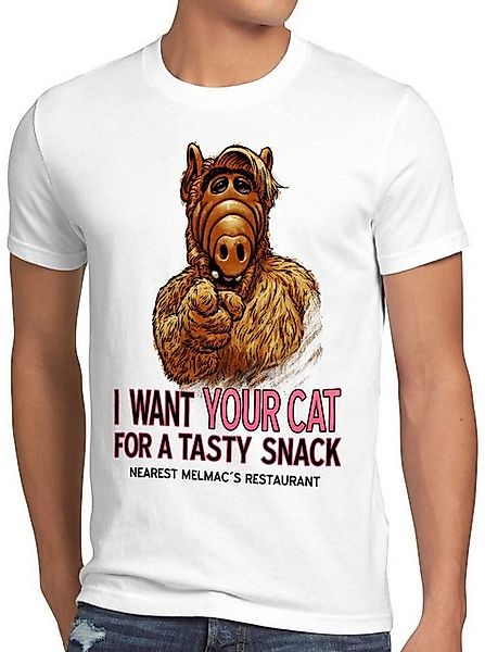 style3 T-Shirt I Want Your Cat alf der außerirdische melmac sitcom katzen günstig online kaufen