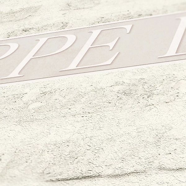 Bricoflor Tapetenbordüre Beige Taupe Weiß Schriftzug Wand Carpe Diem im Vin günstig online kaufen