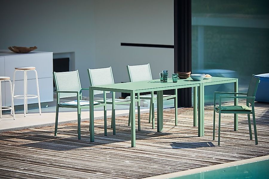 Aria Outdoor-Tisch 180 x 90 x 75 cm, salbei günstig online kaufen