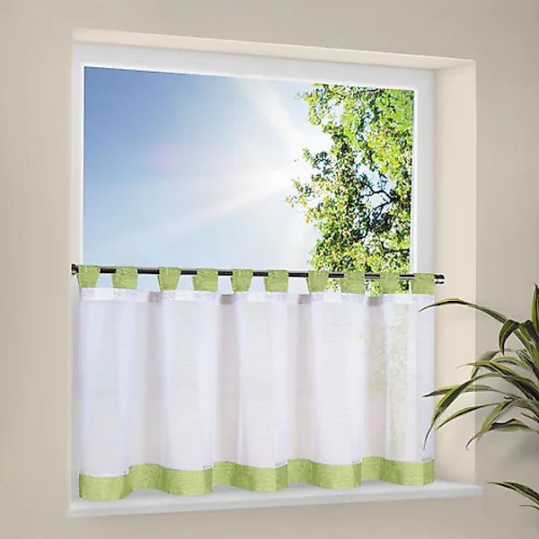 Happy Home Scheibengardine »CARA« Schlaufen 1 Stk. tlg. HxB: 50x150, Webwar günstig online kaufen