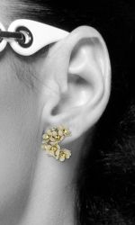 LUISIA® Paar Ohrstecker Halb Creolen Ohrringe günstig online kaufen