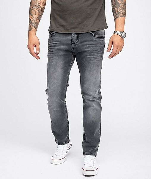 Rock Creek Regular-fit-Jeans Herren Jeans Regular Fit Dunkelgrau RC-2108 günstig online kaufen