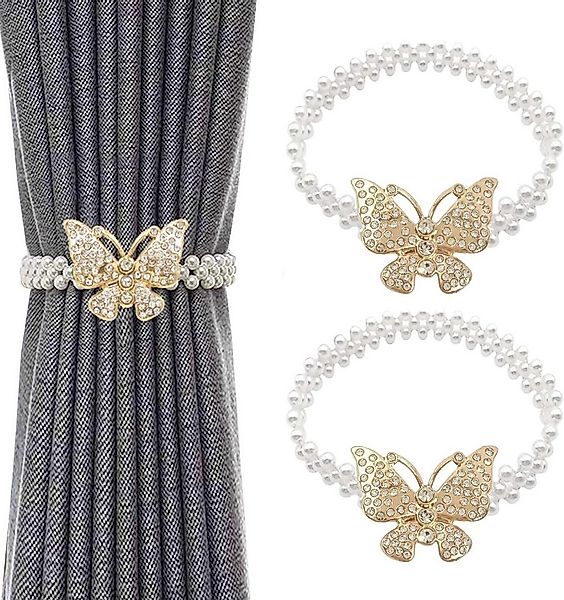 Coonoor Raffhalter 2 Stück Elastisches Seil Gardinenhalter, Gardinen Raffha günstig online kaufen