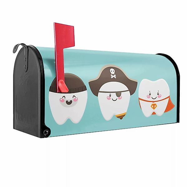 Banjado Amerikanischer Briefkasten Schwarz 48x22x16cm US Mailbox Letterbox günstig online kaufen