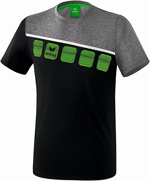 Erima T-Shirt 5-C T-Shirt black/grey günstig online kaufen