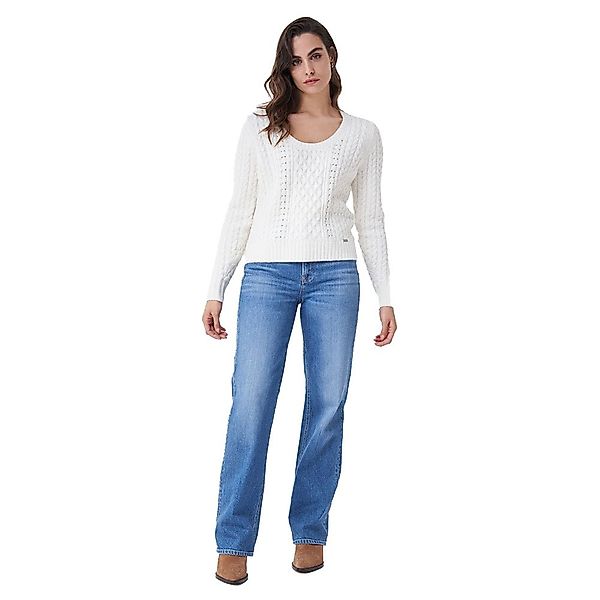 Salsa Jeans 125051-007 / Braided Effect Pullover XS Beige günstig online kaufen