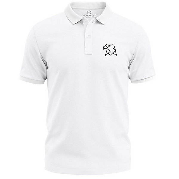 Neverless Poloshirt Poloshirt Herren Adler Tierlogo im Polygon-Stil – Kurza günstig online kaufen