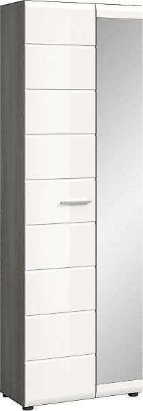 INOSIGN Garderobenschrank "Mambo, Höhe 192 cm, 1 Hochglanz Tür, 1 Spiegeltü günstig online kaufen