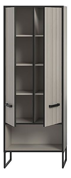 Inn.Furn Hochschrank Scana (Bad Mehrzweckschrank in Sand mit schwarz, 59 x günstig online kaufen