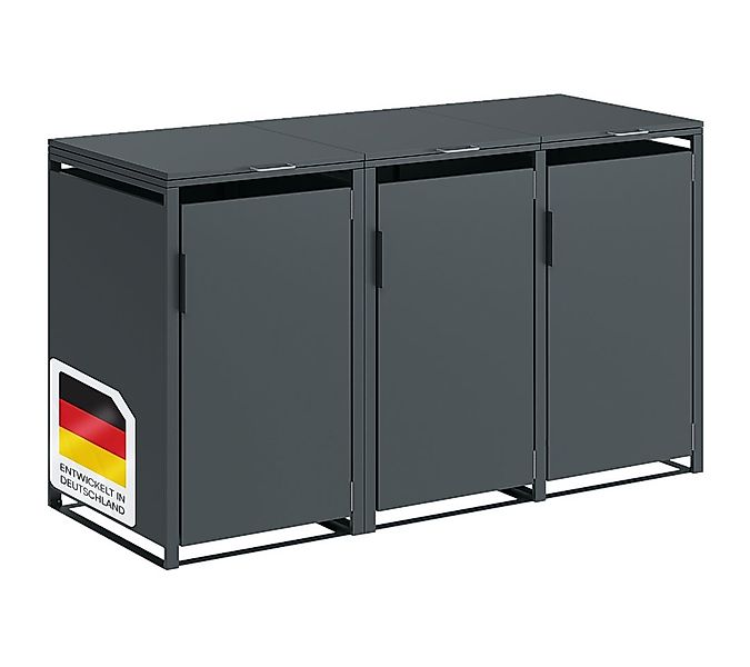 STEELSØN Mülltonnenbox Thoria 240L aus verzinktem Stahl (Anthrazit, verfügb günstig online kaufen