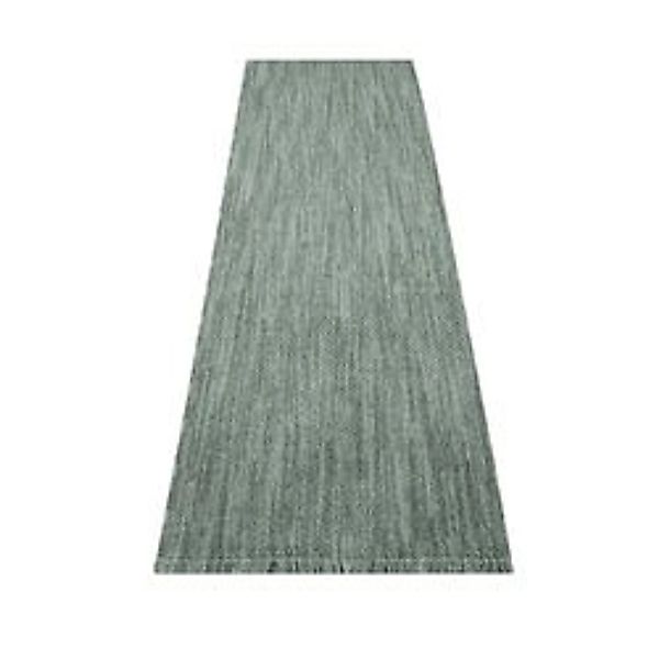 payé Teppich Linda 43 Kurzflor 80x300 cm Grün Struktur Boho günstig online kaufen