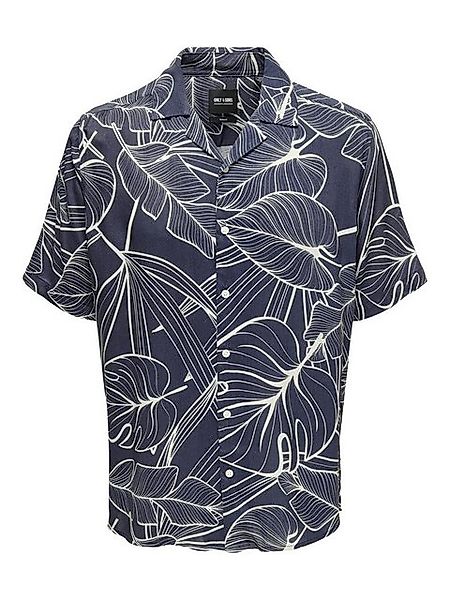 ONLY & SONS Kurzarmhemd mit Resort Kragen lässig und bequem ONSPALO LIFE AO günstig online kaufen
