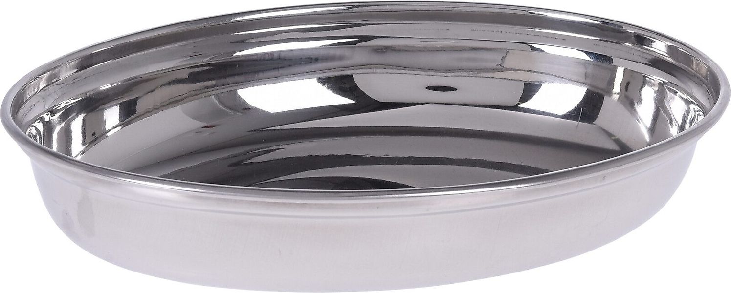 Koopman Dekoschale Servierschale Oval Edelstahl 19x14x3,5 günstig online kaufen
