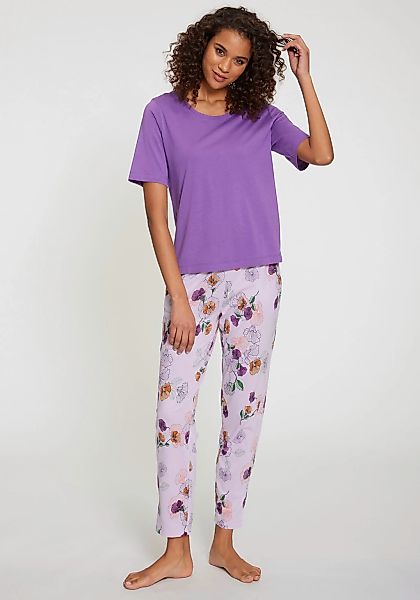 Vivance Dreams Pyjama 2-teilig, 2 tlg. mit Blumen-Druck günstig online kaufen