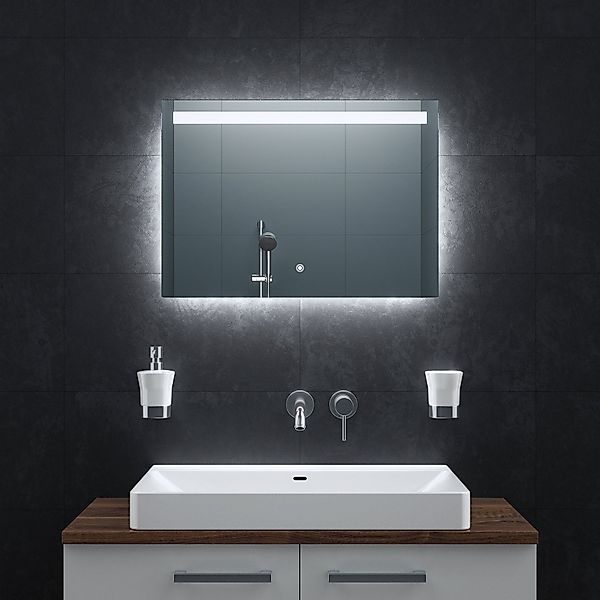 Bringer Badspiegel BRS104, Badezimmerspiegel mit Anti-Beschlag und Speicher günstig online kaufen