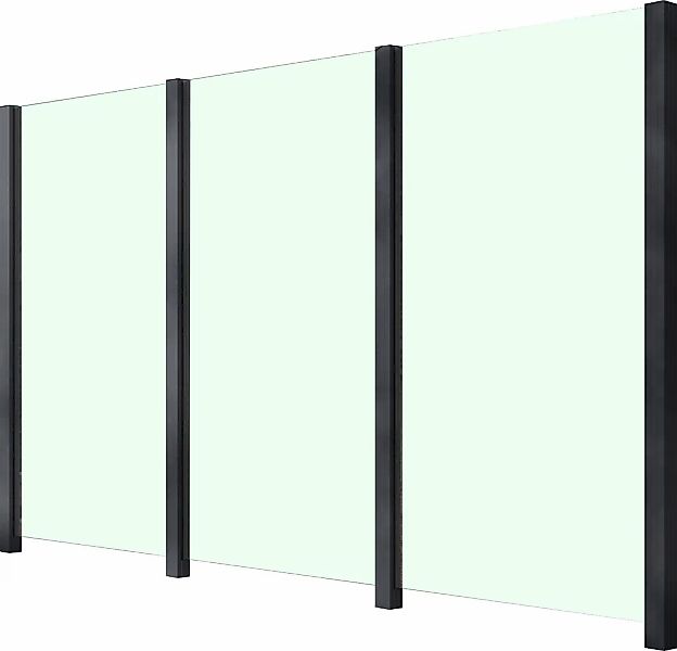 STAKET PRO Zaun Glaszaun, Gesamtlänge: 3,284 m, 4 Pfosten günstig online kaufen