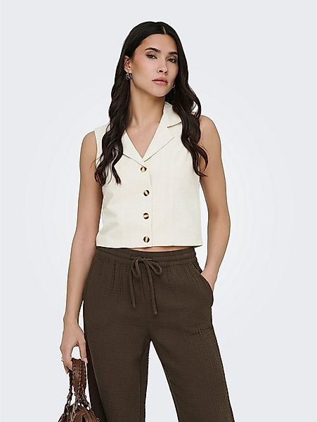 JDY Anzugweste JDYMILAN LINEN S/L WAISTCOAT TLR mit Leinen günstig online kaufen