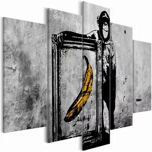 artgeist Wandbild Proud Monkey (5 Parts) Wide mehrfarbig Gr. 200 x 100 günstig online kaufen
