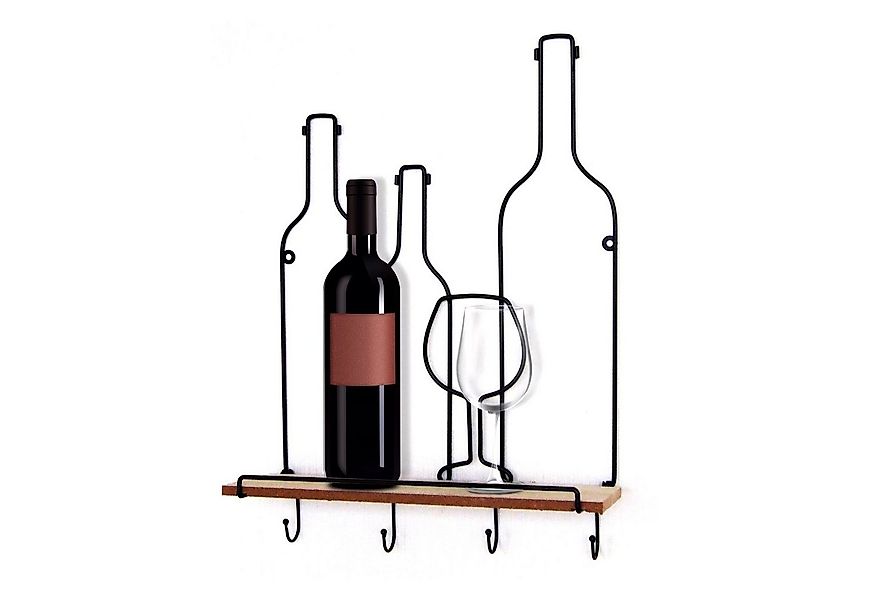 HTI-Line Wandregal Wandboard Vino Viola, Stück 1-tlg., Wandregal Weinmotiv günstig online kaufen