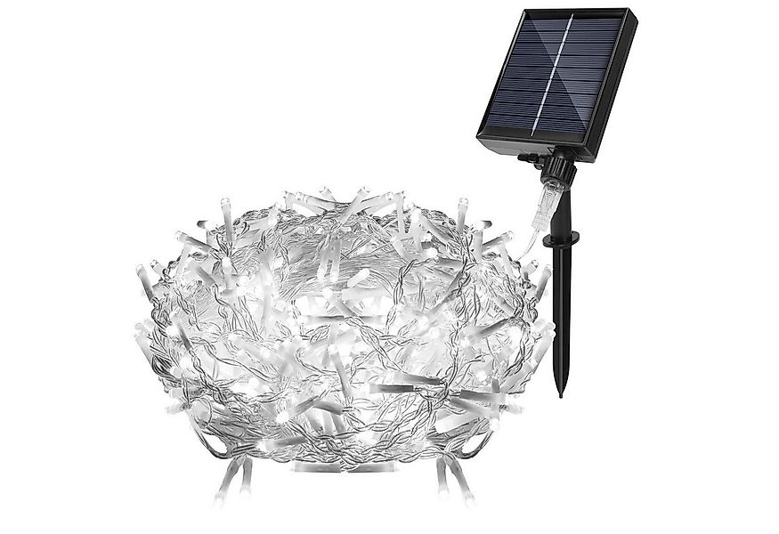 Clanmacy LED-Lichterkette 10M 400LEDs Solar LED Eisregen Lichterkette Außen günstig online kaufen