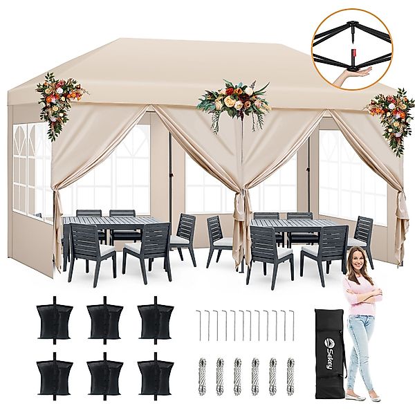 Sekey Faltpavillon Pavillons 3x6 m Partyzelte günstig online kaufen