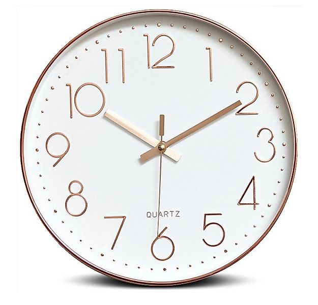 zggzerg Wanduhr 30cm Quartz Lautlos Wanduhr, ohne Ticken Runde dekorative W günstig online kaufen