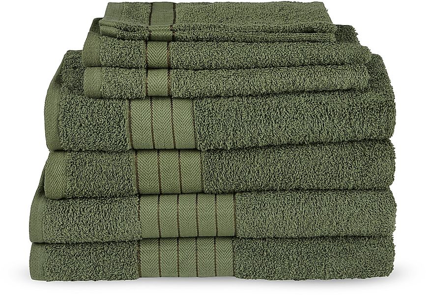 good morning Handtuch Set "Uni" Baumwolle, Walkfrottee, Bordüre, 500 GSM, E günstig online kaufen