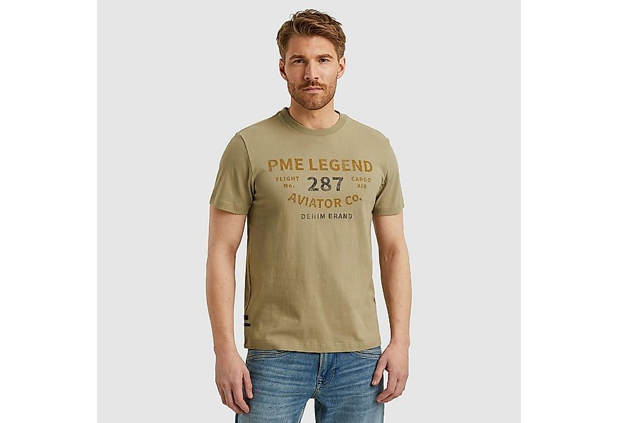 PME LEGEND T-Shirt Short sleeve r-neck open end jersey mit Logo-Print günstig online kaufen