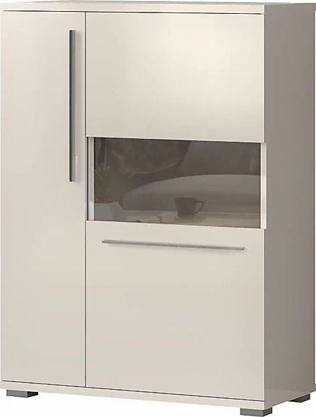 Places of Style Highboard "Piano Vitrine", UV lackiert, Soft-Close Funktion günstig online kaufen