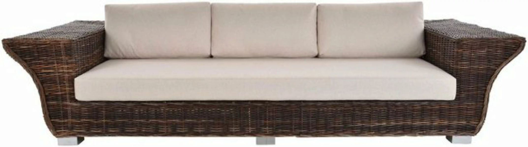 Krines Home Big-Sofa Imposantes Designsofa Tulip aus Natur Rattan Rattansof günstig online kaufen