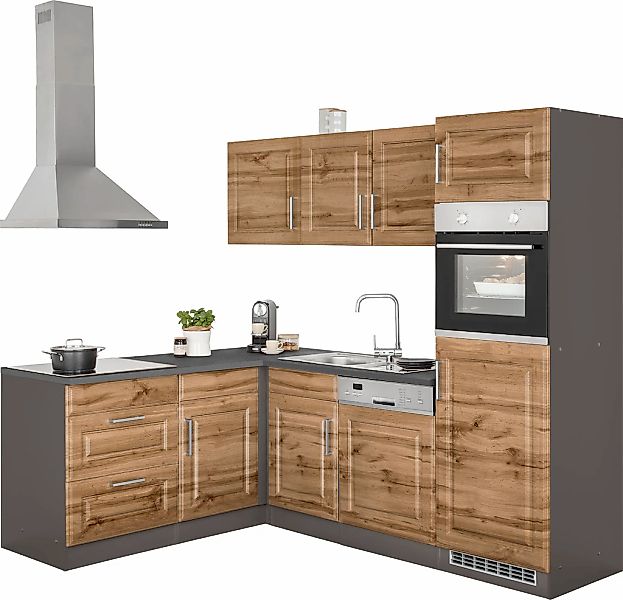 HELD MÖBEL Winkelküche "Stockholm", mit E-Geräten,230 x 170 cm, wahlweise m günstig online kaufen