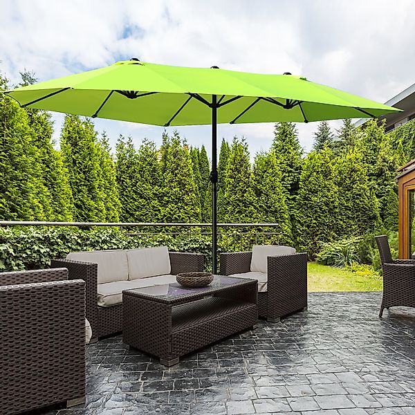 Outsunny Sonnenschirm Doppelsonnenschirm, LxB: 455x265 cm, günstig online kaufen