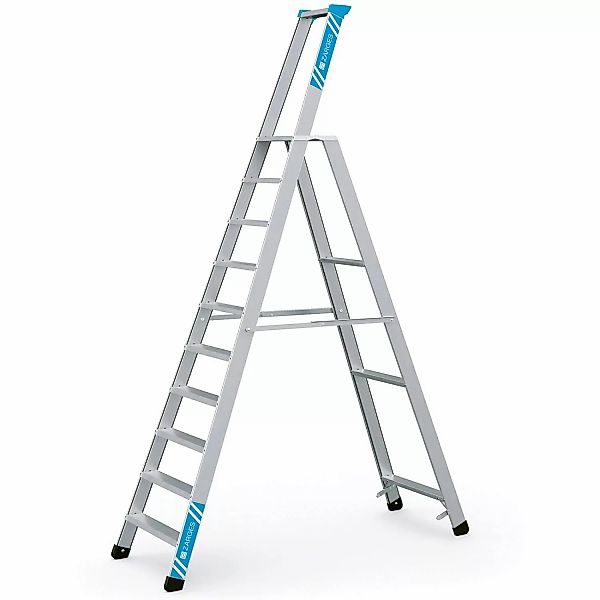 Zarges Stehleiter Seventec S mit Sicherheitsplattform 10 Stufen günstig online kaufen