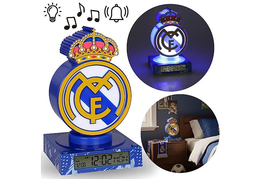 Sarcia.eu Nachtlicht Real Madrid 3D-Nachtlicht mit Wecker & „Hala Madrid“ L günstig online kaufen