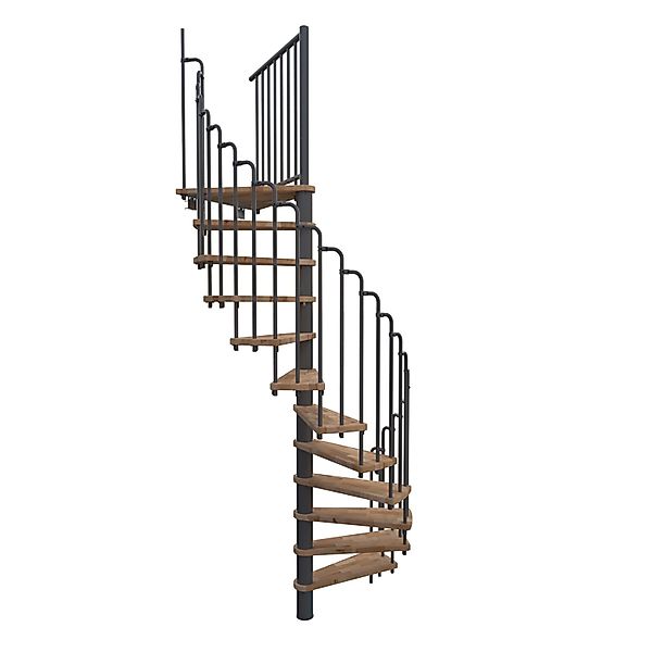 Minka Spindeltreppe Paris Buche Grau 140 cm Raumhöhe bis 282 cm günstig online kaufen