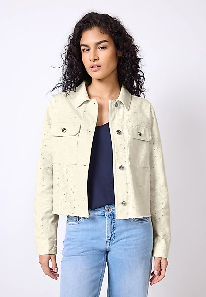 STREET ONE STUDIO Kurzjacke ohne Kapuze mit Lochstickerei günstig online kaufen