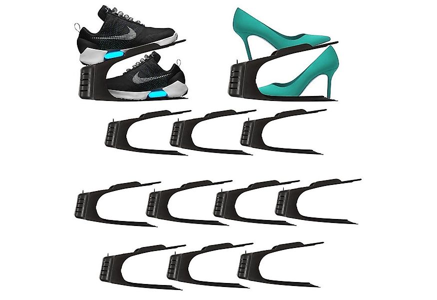 HAC24 Schuhregal Schuhe Organizer Aufbewahrung Schuhhalter Schuhstapler Sch günstig online kaufen