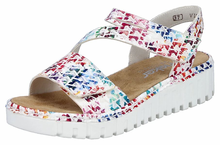Rieker Plateausandale, Sommerschuh, Sandalette, Keilabsatz, mit Klettriemch günstig online kaufen