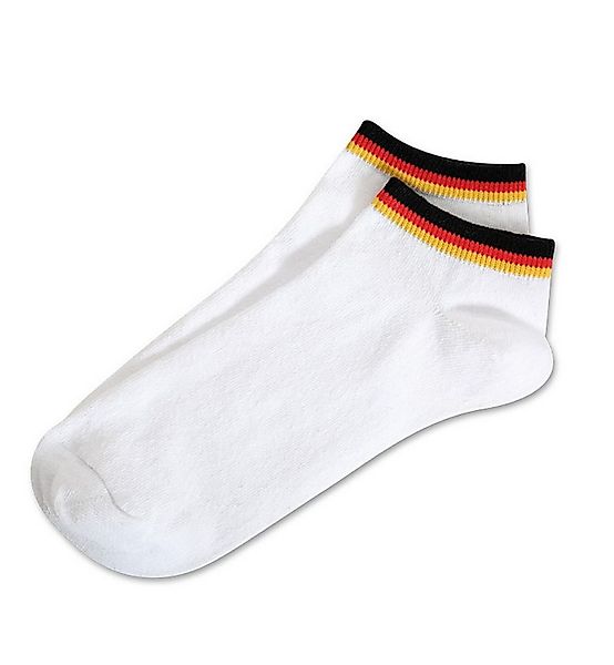 Fries Sneakersocken Deutschland Fußball Socken Sneaker WM EM Schwarz Weiß G günstig online kaufen