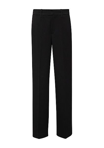 s.Oliver Chinos Hose Strukturierte Wide-Leg-Hose mit hohem Bund günstig online kaufen