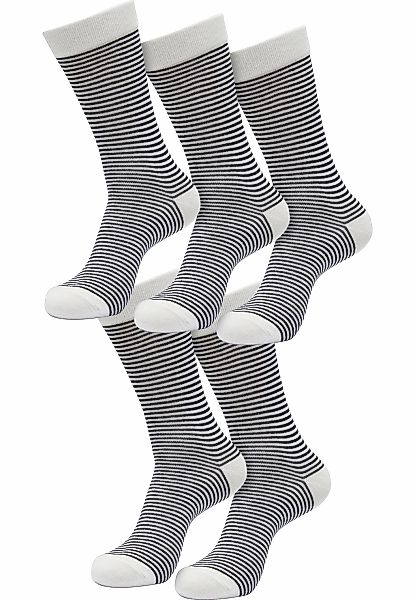 URBAN CLASSICS Basicsocken "Urban Classics Unisex Fine Stripe Socks 5-Pack" günstig online kaufen