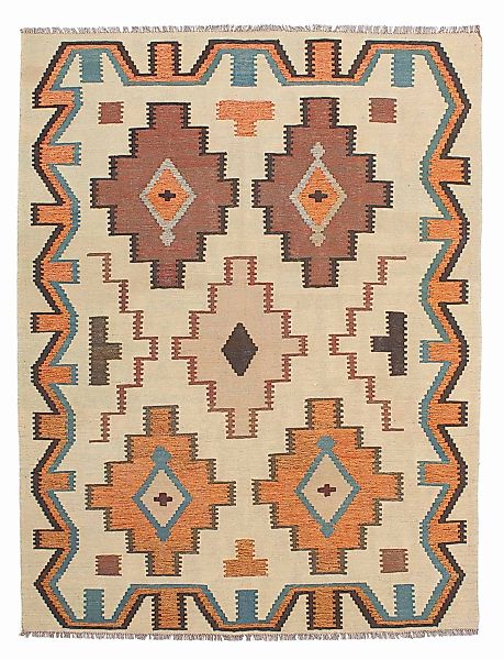 morgenland Wollteppich »Kelim - Oriental - 205 x 158 cm - mehrfarbig«, rech günstig online kaufen