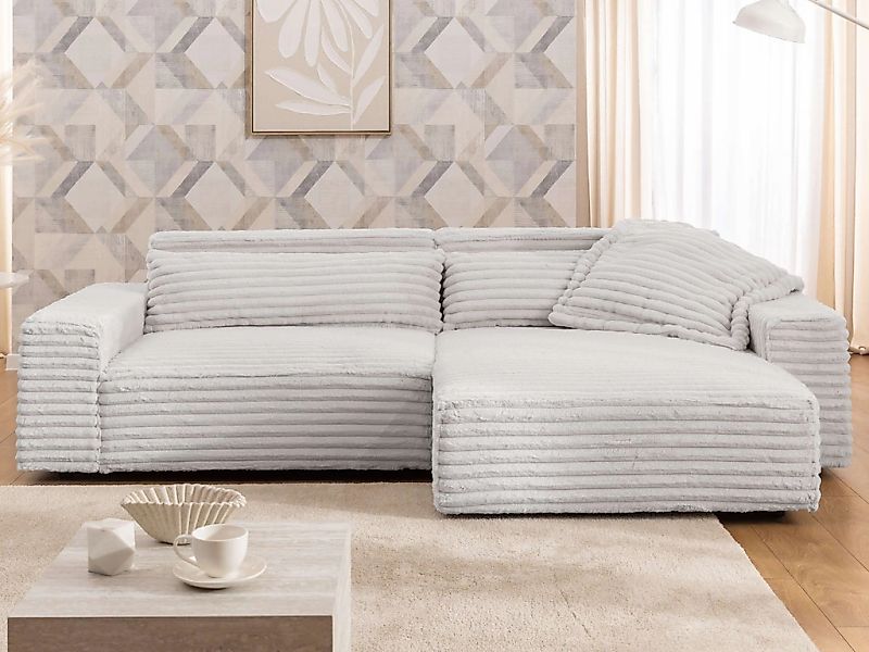 OTTO home Ecksofa "KINLEE Design-Sofa mit Recamiere rechts/links, Maße B/T/ günstig online kaufen