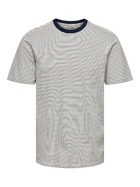 ONLY & SONS Rundhalsshirt ONSFRED LIFE RLX SS STRIPE TEE NOOS günstig online kaufen