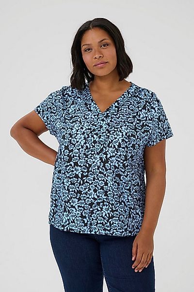 KAFFE Curve Kurzarmbluse Kurzarm-Bluse KCamina Große Größen günstig online kaufen